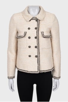 Straight jacket with buttons