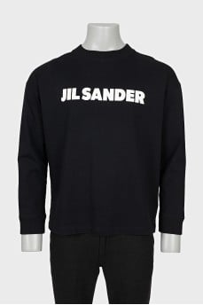 Men's black sweatshirt with print