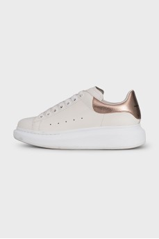 White leather sneakers