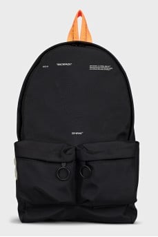 Men's backpack with bright straps