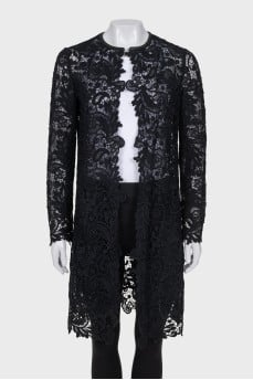 Lace cardigan without fastening