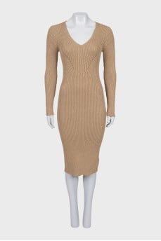 Long sleeve fitted dress