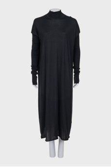 Cashmere and silk maxi dress