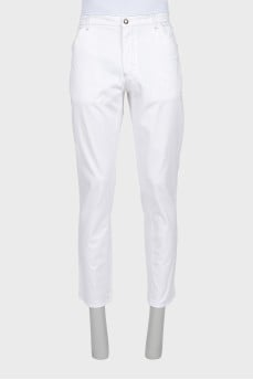 Men's white jeans