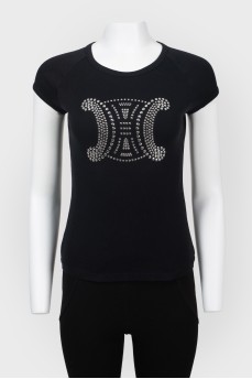 T -shirt with rivets