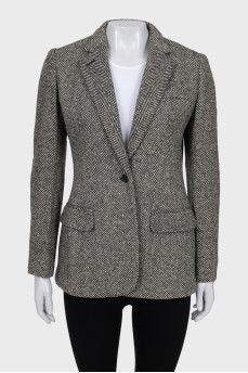 Striped wool jacket