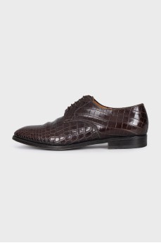 Men's brown leather shoes