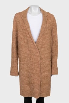 Loose-fitting cardigan with buttons
