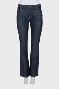 Dark blue flared jeans