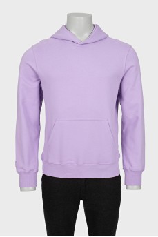 Men's purple hoodie with tag