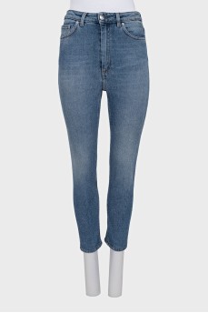 Skinny fit cropped jeans