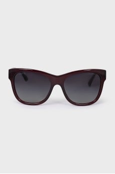 Червоні сонцезахисні окуляри wayfarer