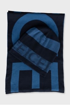 Men's scarf and hat set