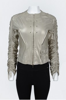 Vintage jacket with drawstrings
