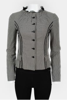 Vintage jacket with a decorative collar