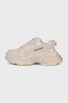 Beige Triple S sneakers