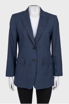 Blue single-breasted jacket