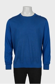 Men's loose cashmere and silk jumper