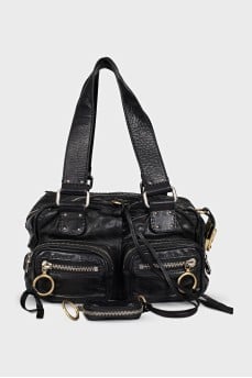 Vintage leather shoulder bag