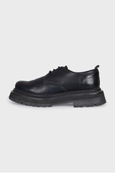 Men's leather derby shoes