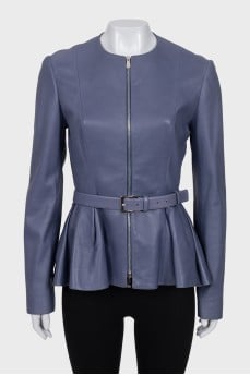 Blue lambskin jacket