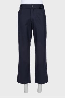Men's blue trousers with tag