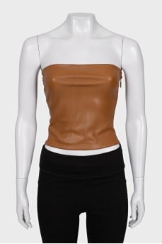 Brown corset top