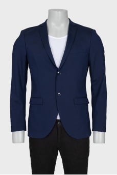 Men's fitted button-down jacket