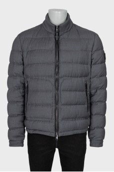 Men's gray wool jacket