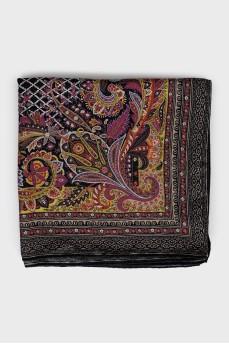 Scarf made of wool and silk