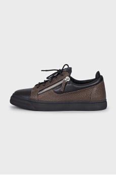 Men's sneakers with a relief pattern