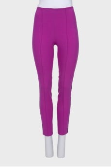Slim-fit trousers with stripes