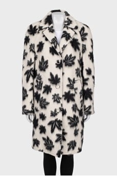 Long-haired wool coat