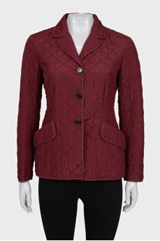 Red silk jacket