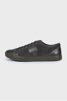 Men's suede lace-up sneakers