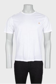 Men's T-shirt with a gold logo