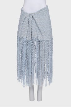 Blue skirt with decorative details