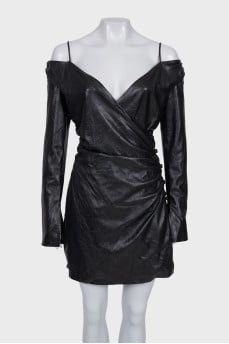 Moha eco-leather dress
