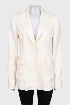 Fitted linen jacket
