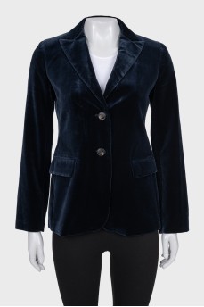 Velvet blue jacket