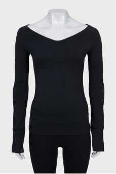 Black pullover with tag