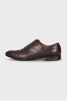 Men's brown leather shoes