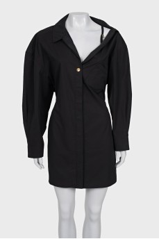 Asymmetrical black dress