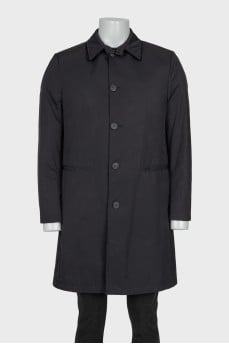Men's black coat with tag