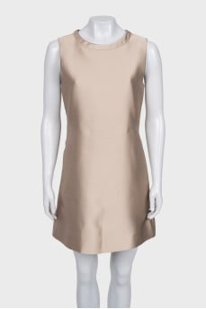 Beige sleeveless dress
