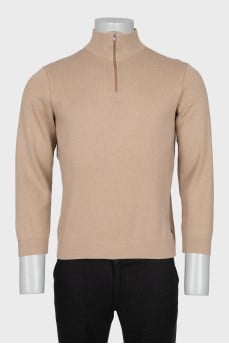 Men's jumper with a zipper