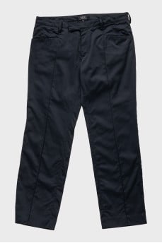 Men's cropped trousers with pockets