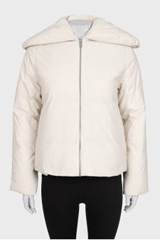 Short straight cut down jacket