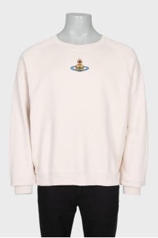 Men's sweatshirt with embroidered logo