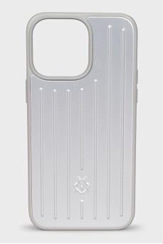 Silver case for iPhone 15 Pro Max